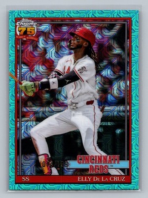 2026 Topps - Elly De La Cruz #91C-89 Aqua Refractor /199