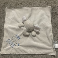 Baby Starters Security Blanket Lovey Gray Elephant Tiny But Cute Security