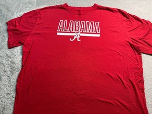 Alabama Crimson Tide T-Shirt Mens Varsity Red Short Sleeve - 4XLT 276