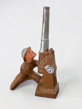 Vintage Barclay Manoil WWI Soldier Anti-Aircraft Gunner