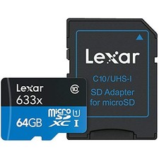 Lexar International LSDMI64GBBNL633A 64gb High Performan 633x Microsdhc Uhs-i