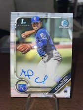 GABRIEL CANCEL RC SIGNED AUTOGRAPH 2019 BOWMAN CHROME 1st #CPA-GC KANSAS CITY