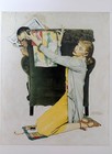 Norman Rockwell Postcard - The Decorator (Woman with Fabric Samples and Chair) — photo 1