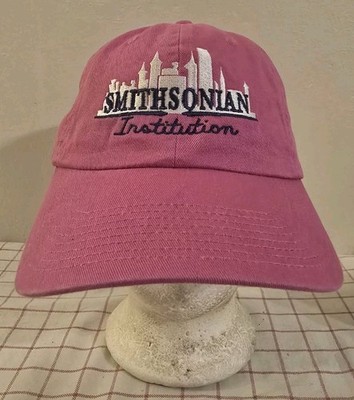 Smithsonian Institution Cap Hat Pink Mens Womens Adjustable Embroidered
