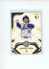2025 Topps Diamond Icons Francisco Lindor #12 Genuine Diamond Relic 5/25