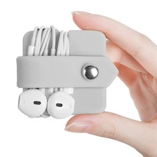 Silicone Earphone Organizer Earphone Wrap Winder Headphone Cord Organizer Wra.