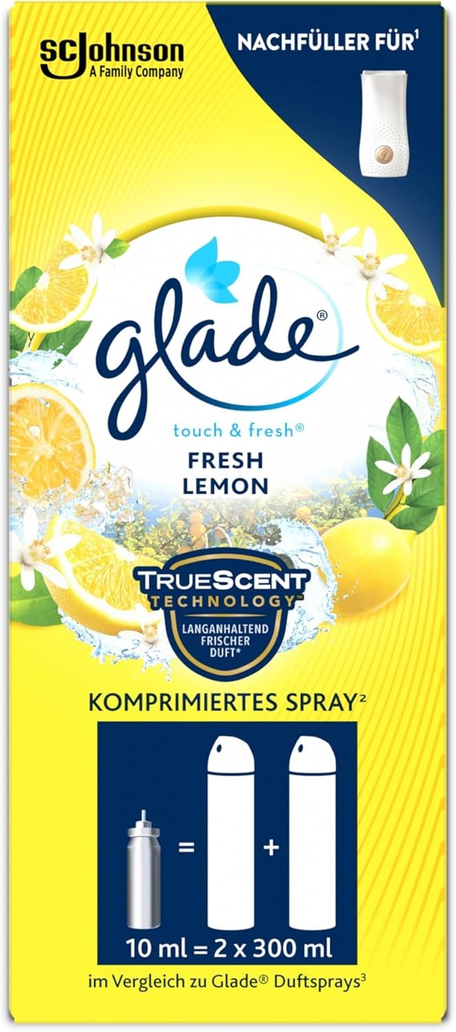 Glade Blau Nachfüllpack Lufterfrischer ® Touch & Fresh Fresh Lemon 10Ml - Bild 2