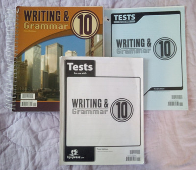 BJU Press Writing & Grammar 10 Third Edition Teacher Edition and Tests