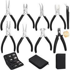 10 Piece Jewelry Pliers Tool Set for Jewelry Making Wire Wrapping DIY Projects