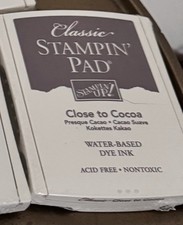 Stampin Up Ink Pad Close To Cocoa Brown Natural Acid Free Stamps Retired Sealed