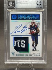Rhamondre Stevenson 2021 Encased RCA #156 /25 Sick Patch! BGS 8.5