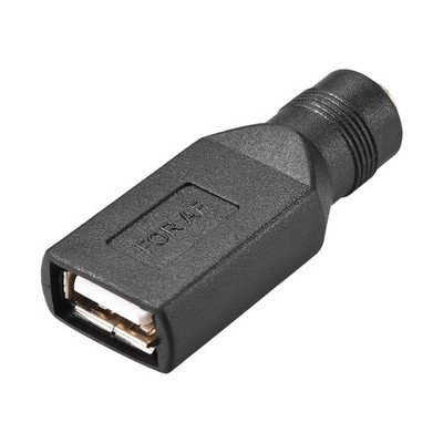USB Female to DC 5.5mmx2.1mm Female DC Power USB Connector