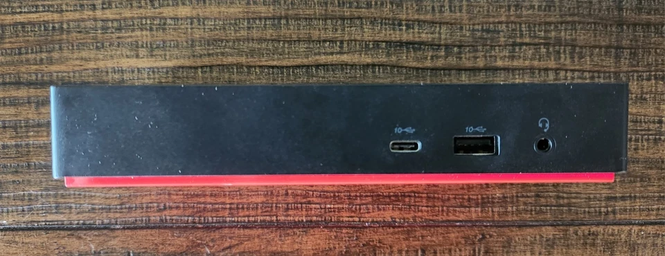 Lenovo ThinkPad Universal USB-C Dock 40AY con Adaptador de Corriente 90W y 2 Cables DP Foto 3 de 4