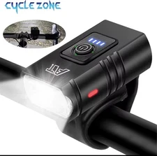 LED Bicycle Front Light Type-C Rechargeable Bicycle Headlight
