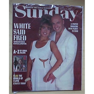 RIGHT SAID FRED SUNDAY MAGAZINE SEPT 5 1993 RSF COLOUR COVER UK