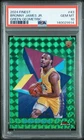 2024 Topps Finest Basketball Green Geometric Refractor Bronny James Jr. #43 PSA 10