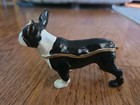 Kubla Crafts Enameled Boston Terrier French Bulldog Trinket Box Austrian Crystal — photo 10