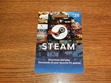  20 Steam Gift Card Steam Wallet NEW Unused