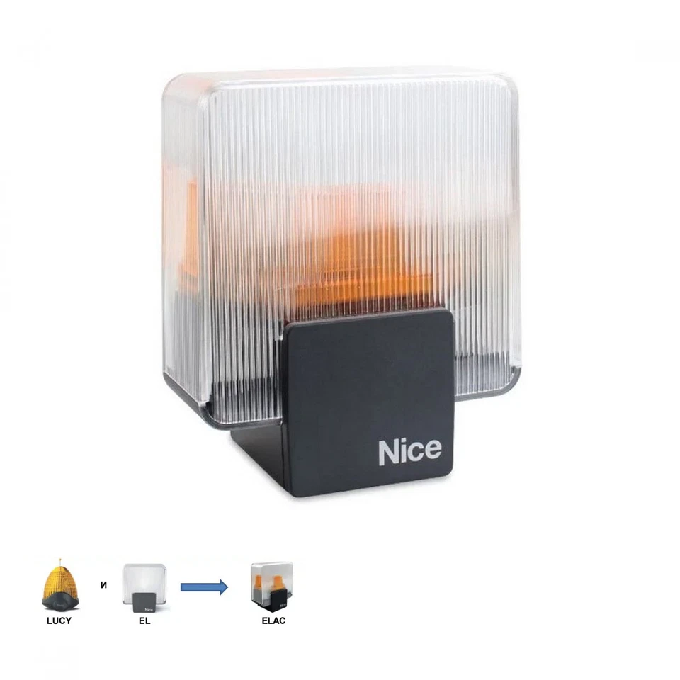 Lampeggiante Lampeggiatore LED Era Light 230V 220V NICE ELAC Originale