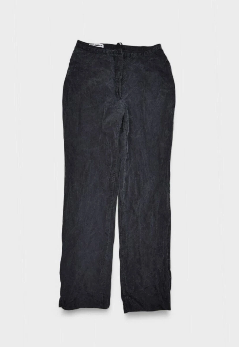 Pantalon Jil Sander Slim Cut - Taille 40, Bleu Marine, En Viscose Stretch, Coupe Skinny, Occasion Très Bon état