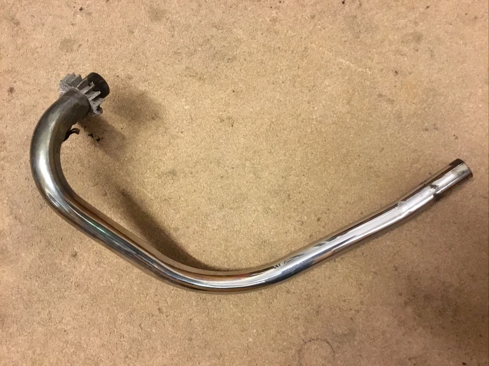 Tubo de escape de plumón Triumph T140 750 Bonneville L/H Plus tubo y abrazadera de enlace Foto 2 de 4