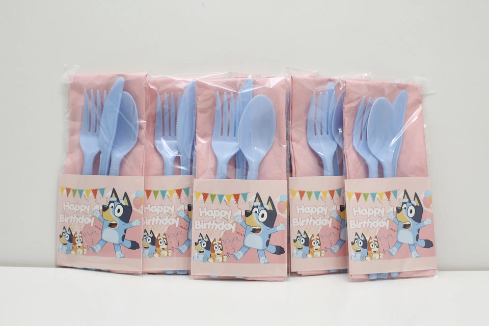 BLUEY 生日用具,蓝线索派对主题,蓝生日用品,蓝  — 第 3/4 张图片
