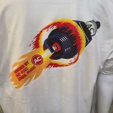 Vintage Race T-shirt AC FIRERING SPARK PLUG