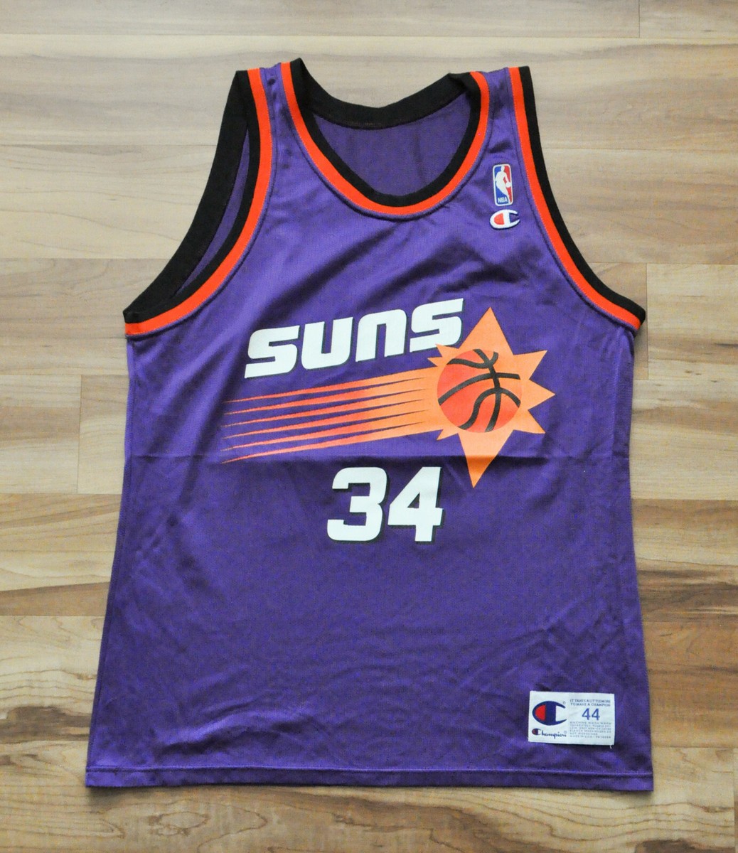 Charles Barkley Phoenix Suns Champion Jersey NBA Purple Men 44 L