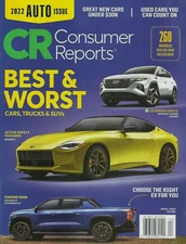 CR CONSUMER REPORTS MAGAZINE | APRIL 2022 | BEST & WORST CARS,SUVs & TRUCKS