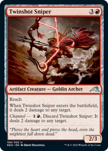 MTG: Twinshot Sniper [Moderately Played] Kamigawa: Neon Dynasty Magic ...