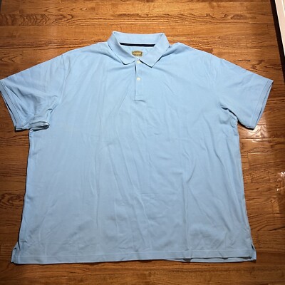 Foundry Supply Co Polo Shirt Men 4XLT Tall Blue Casual Golf