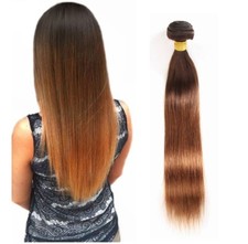 Ombre Straight Two Tone 4/30 100 Human Virgin Hair 1 Bundle and 3 Bundles deal