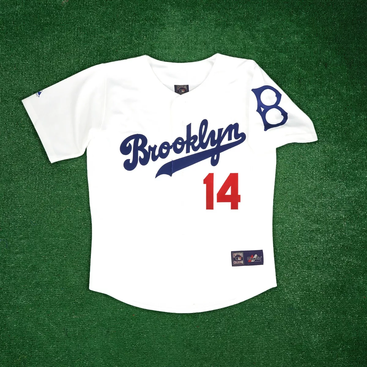 Gil Hodges Brooklyn Dodgers Men's Home White Cooperstown Jersey w/ Patch