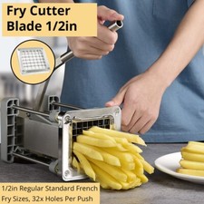 Replacement 1/2" Blade Assembly Pusher Block Commercial French Fry Cutter 2 Hole