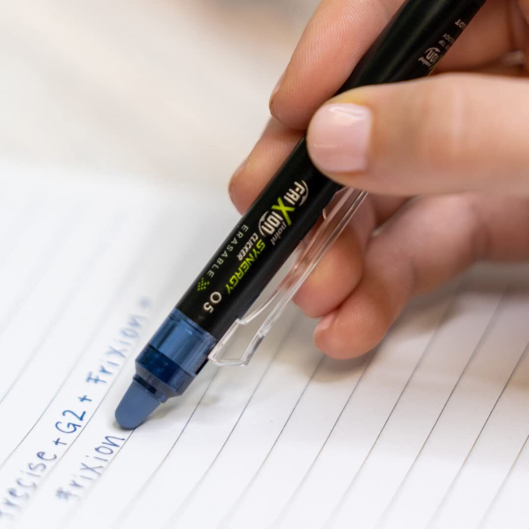 Pilot FriXion Synergy Clicker 5 Count Erasable Gel Ink Pen Assorted Colors 0.5mm