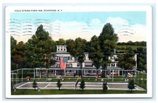 Cold Spring Farm Inn Stamford NY Catskills 1931 Postcard D15