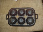 Antique Turks Head Muffin Gem Cast Iron Gate Marked Pan - 135+ years old — photo 3