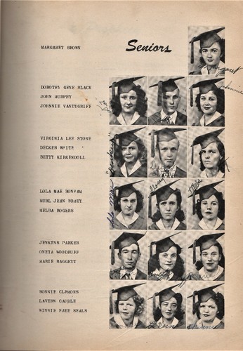 1945 "Cardinal" - Maud High School Yearbook - Maud, Texas + - Picture 2 of 2