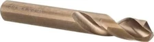 Cleveland C14819 Stub Drill Bit: 0.4921" Diam 135deg Cobalt Coated, RH Cut, Spir