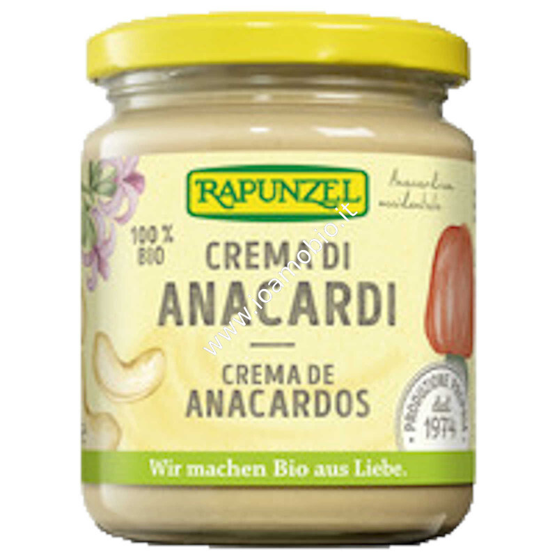 Crema Di Anacardi Rapunzel 250G - 100% Vegetale E Biologica