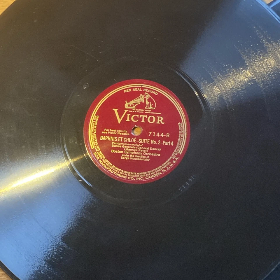 1928 CLASSICAL 12" 2 x discs 4 parts 78 rpm SERGE KOUSSEVITZKY - BOSTON S.O. E - Image 4 of 4