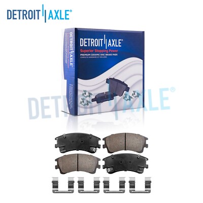 Front Ceramic Brake Pads with Hardware for 2003 2004 2005 Mazda 6
