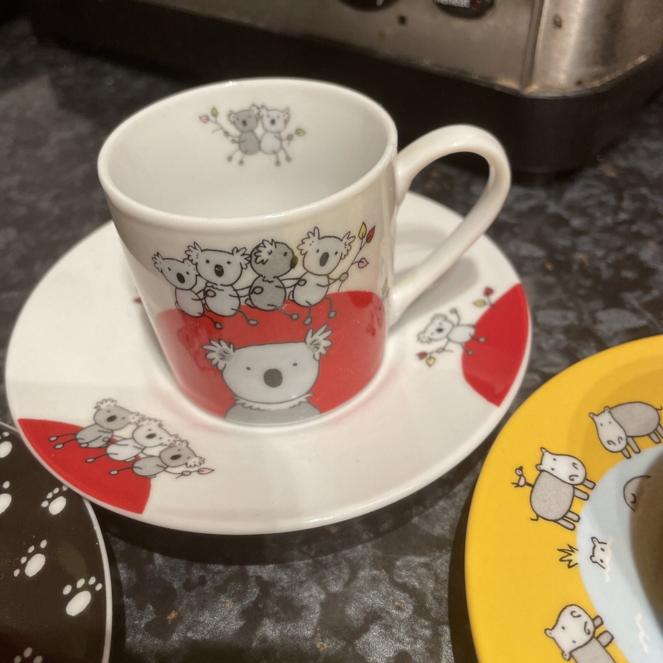 konitz espresso cups X3 Koala Hippo Cat eBay