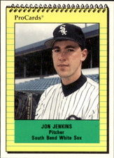1991 ProCards South Bend White Sox JON JENKINS RC WHITE SOX EAST CAROLINA UNIV
