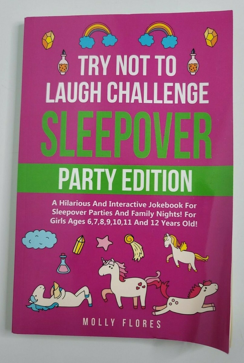 Try Not to Laugh SLEEPOVER PARTY Joke Book NEW Girls 6-12 Funny LOL Family  Night
