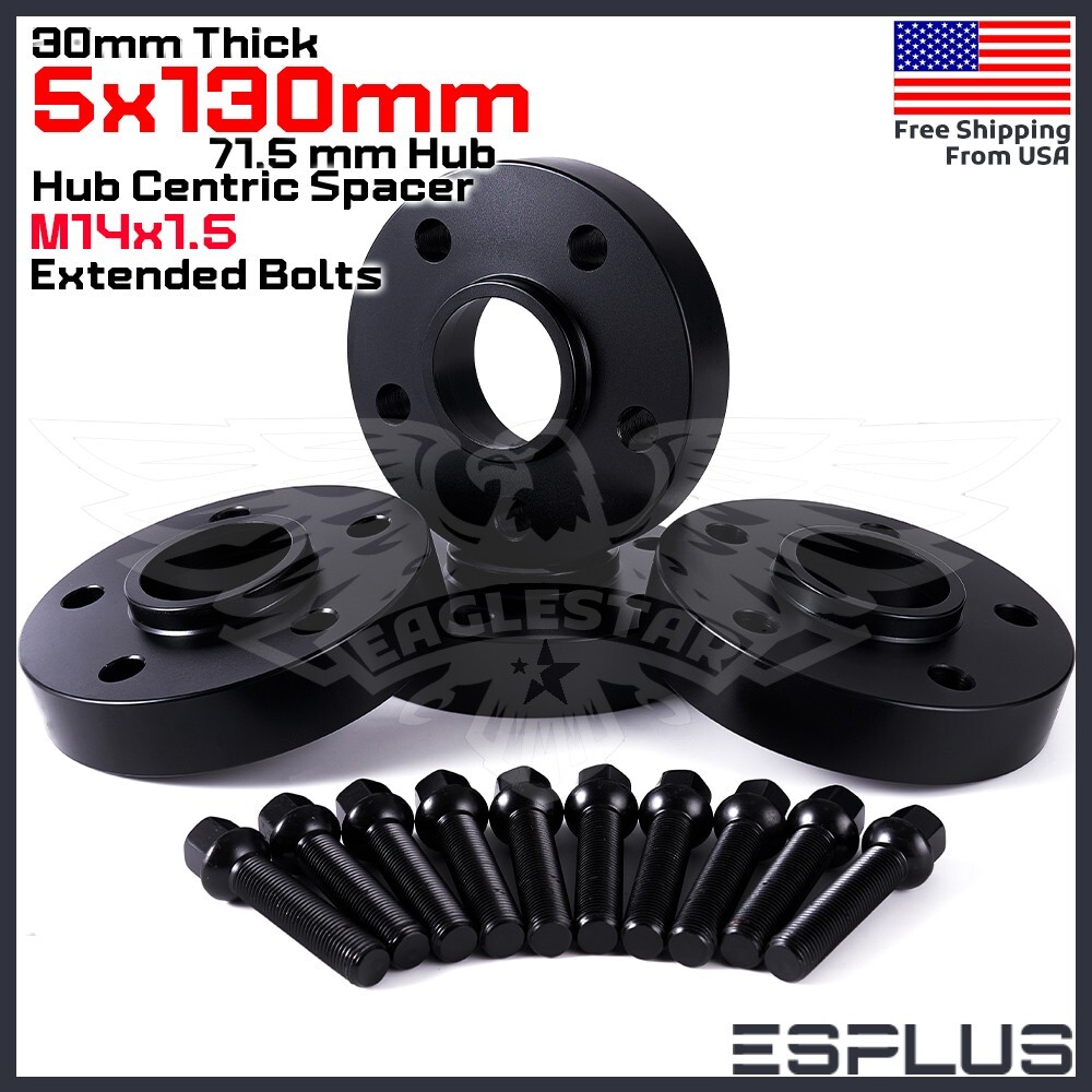4 x Bentley/Porsche 30 mm 5x130 HubCentric Adapter M14x1.5 911/Boxster/Cayenne