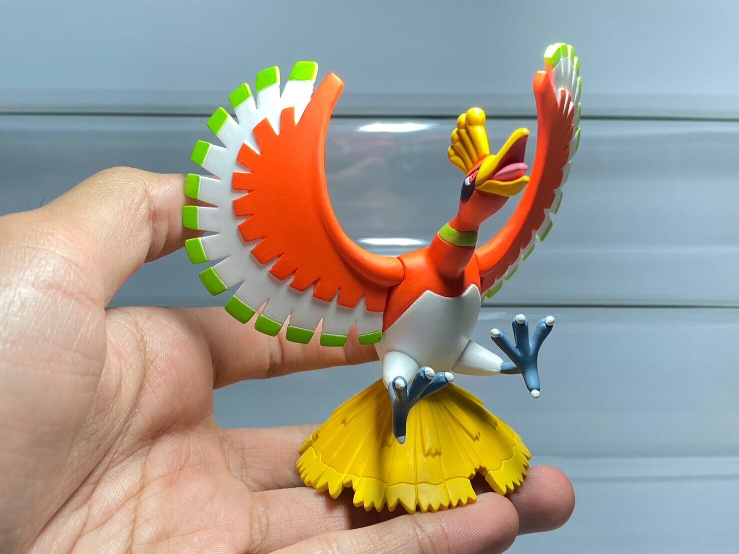 Ho-Oh & Lugia(2 pcs)Pokemon Monster Bandai Clipping Collection Figure Toy  Japan.