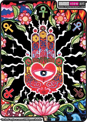 WOMENS HOOD T-SHIRT UV-Blacklight Glow-In-The-Dark Psychedelic Psy Goa Trance