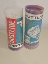 Nylon shuttlecock 2 x tubes of 3 one tube missing its lid