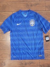 Vintage Nike 2014 Brazil National Soccer Team Away Jersey - M - Brand New